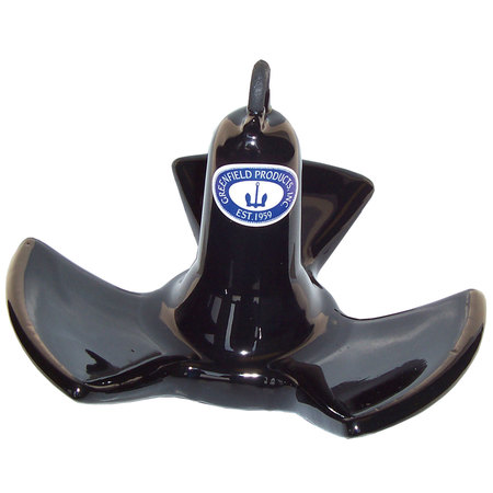 GREENFIELD Greenfield 514B Vinyl Coated River Anchor - Black, 14 lb. 514B